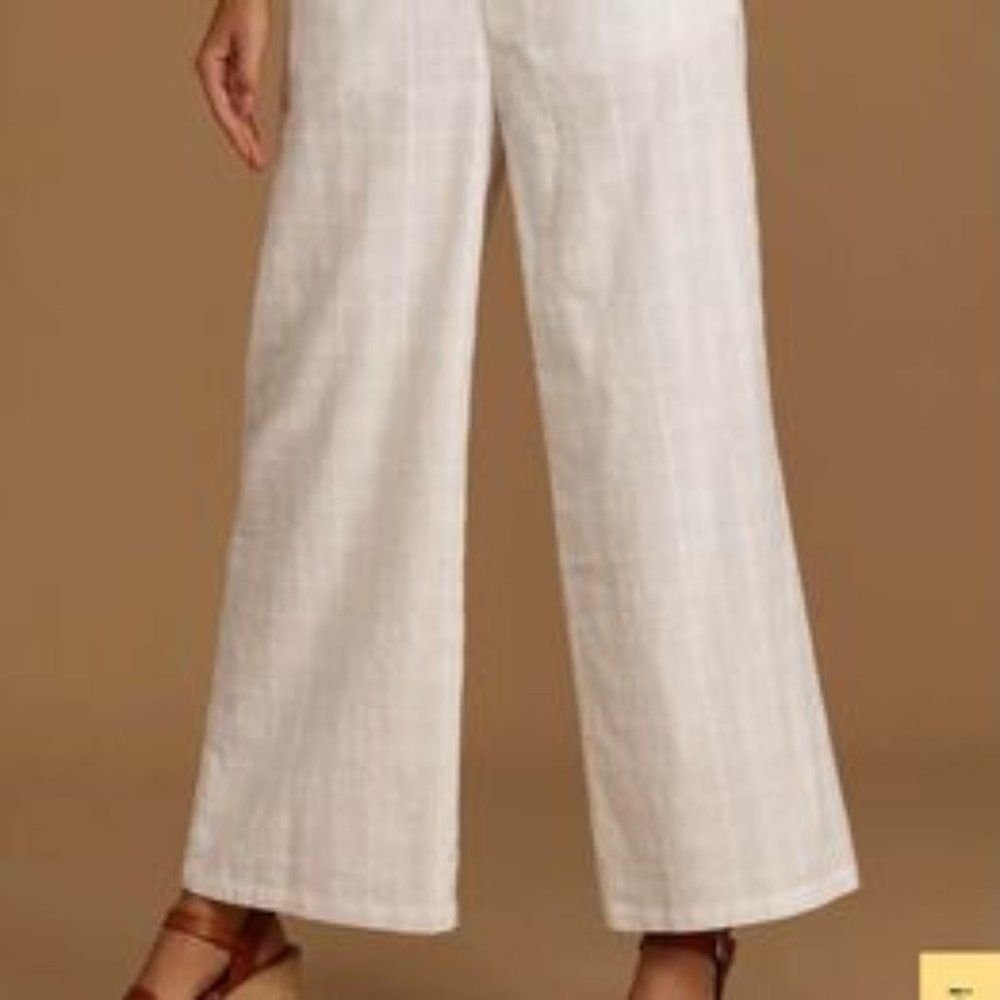 New w/ Tags Lulus White High-Waisted Wide-Leg Pants